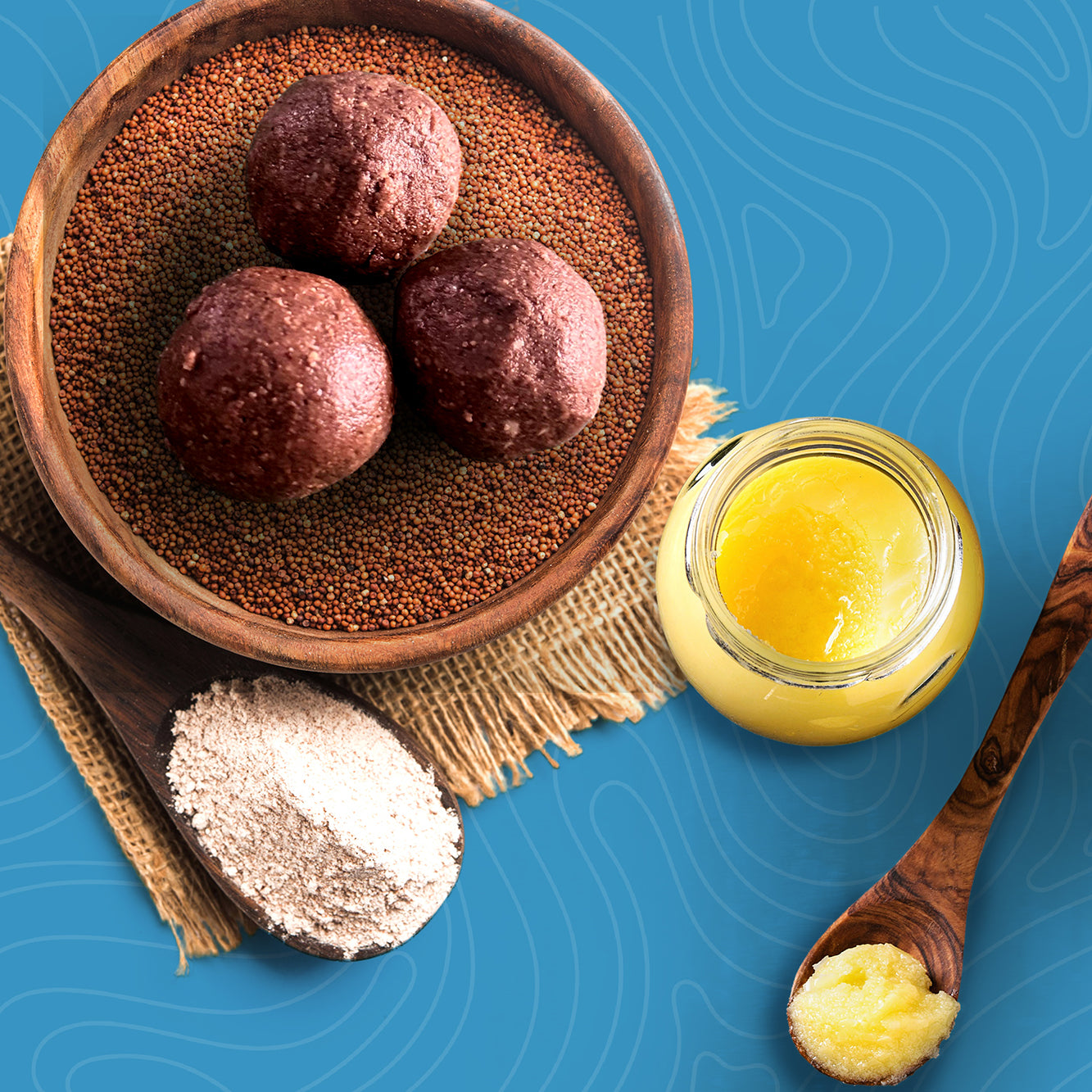 Ragi (Nachni) - Almond - Ladduman